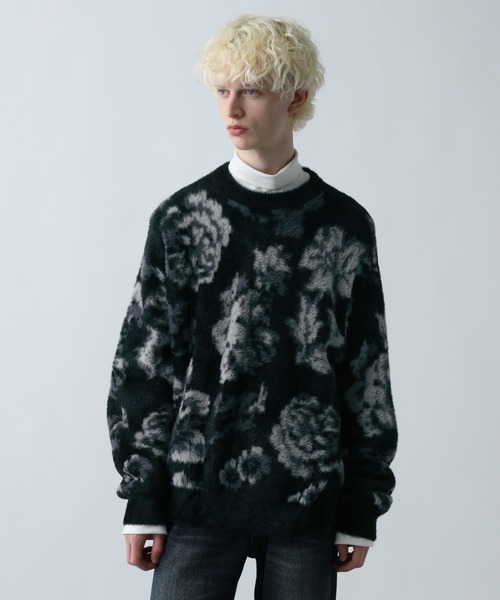 HARE（ハレ） セーター ニット シャギーニットガラプルオーバー(HARE