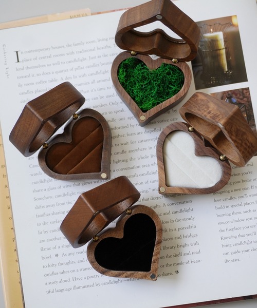 Port（ポート） 収納 ハート型 指輪 ケース / ジュエリー ボックス