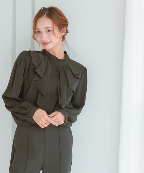 Retica（レティカ） ブラウス シャツ ブラウス 長袖 フォーマル 襟