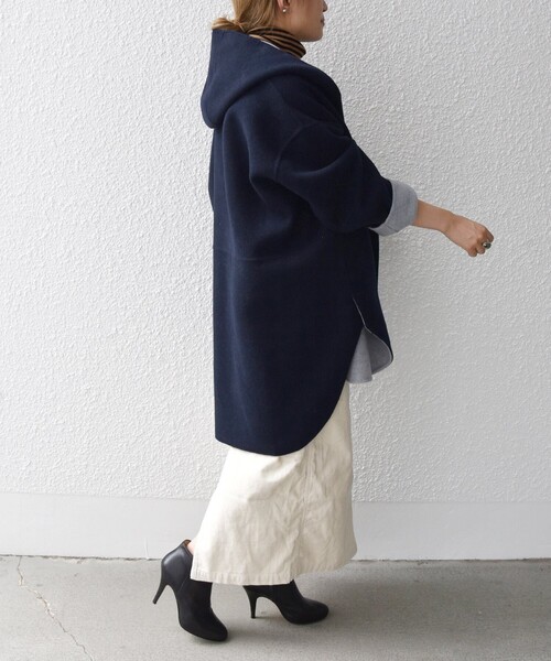 SHIPS any コート アウター 「WEB限定」SHIPS any: リバー フーデット