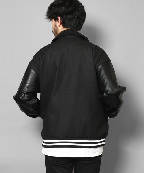 CERCA ブルゾン アウター RS/襟付き ライン ジャケット メンズ