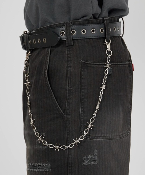Theater code ウォレットチェーン Spiky Silver Wallet Chain