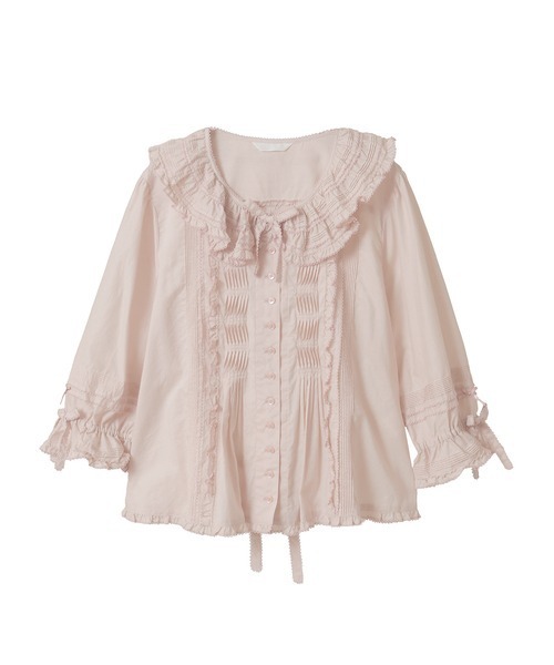 PINK HOUSE（ピンクハウス） ブラウス シャツ ローンフリルブラウス
