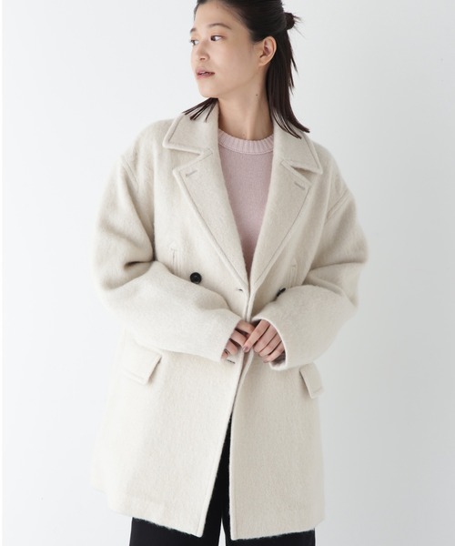 human woman（ヒューマンウーマン） ピーコート pコート ループカット