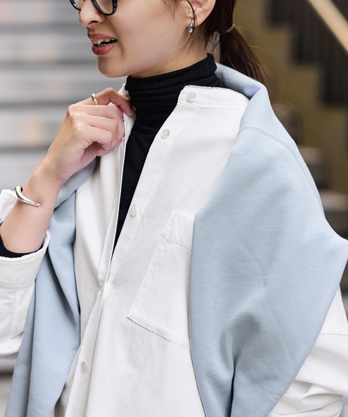 FRAMeWORK（フレームワーク） ブラウス シャツ バンドカラーロング