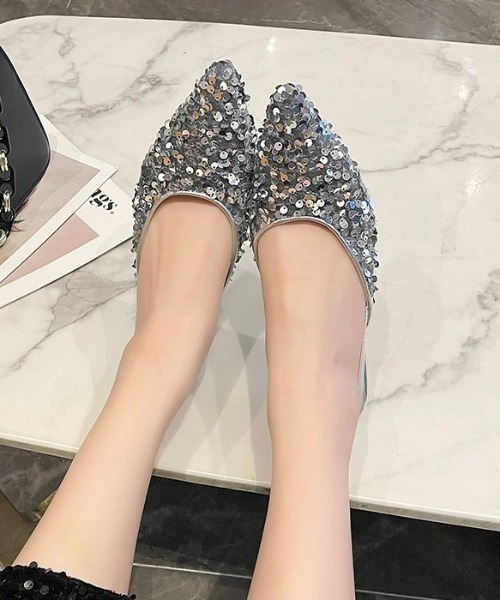 LADY LIKE（レディライク） パンプス ミニスパンコールパンプス