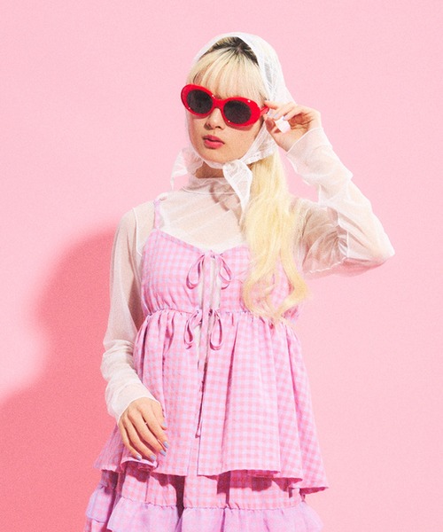 PUNYUS（プニュズ） キャミソール 2WAYギンガムチェックキャミ