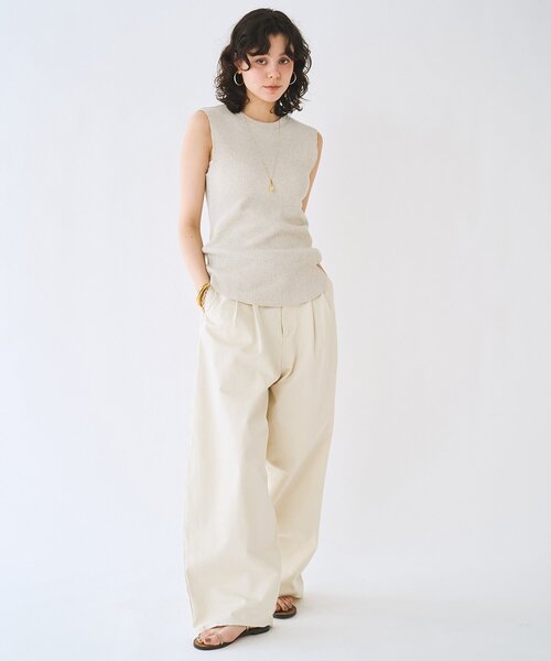 Whim Gazette（ウィム ガゼット） チノパン タックチノパンツ