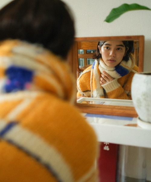 PAMM（パム） ニット セーター 透明な空気のチェックニット レディース