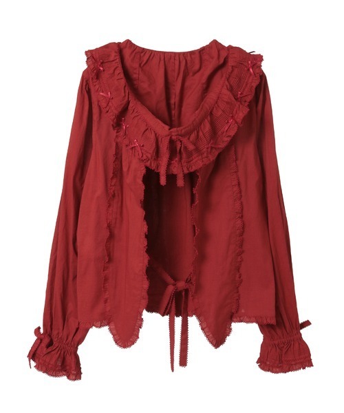 PINK HOUSE（ピンクハウス） ブラウス シャツ うさぎの耳フード付き