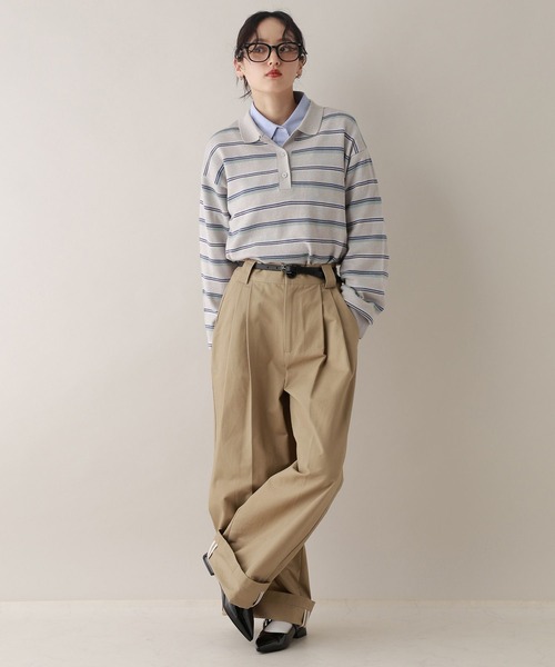 RAGEBLUE（レイジブルー） チノパン ダブルタックチノワイドパンツ