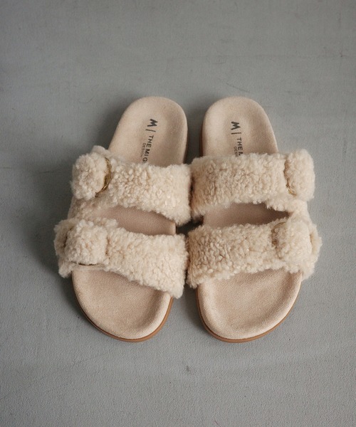 サンダル ダブルベルトボアサンダル レディース : ZOZOTOWN Yahoo!店