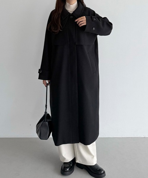 callautia（カラウティア） ステンカラーコート コート 2wayカラー