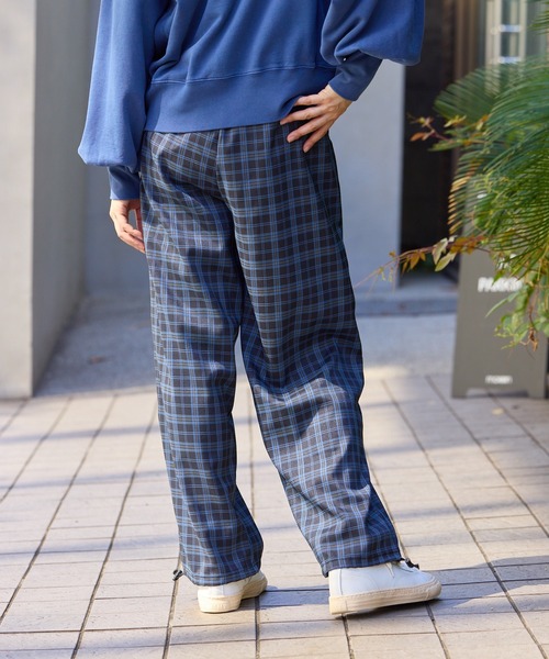 AO2 パンツ Plaid easy pants / チェック柄 イージーパンツ レディース
