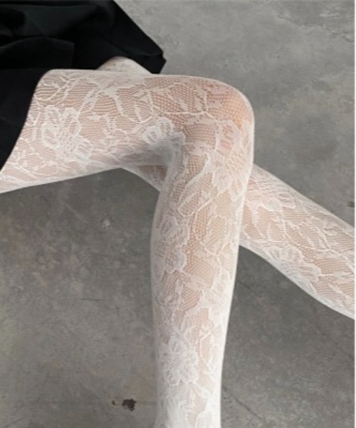 BURNER（バーナー） タイツ 「OKUOKU 0909」レースタイツ カラータイツ