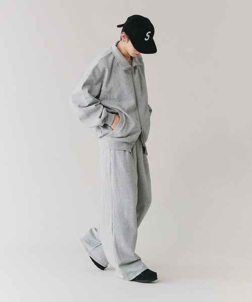 Adoon plain トレーナー スウェット 「セットアップ対応」STAND NECK