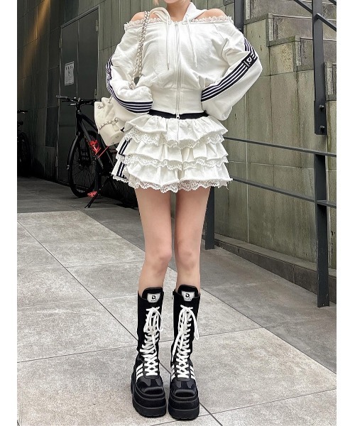 Darich（ダーリッチ） ブーツ レースアップスニーカーロングブーツ