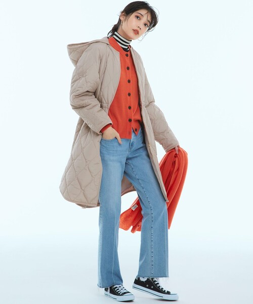 カーディガン 「Oggi掲載/洗える」ピュアカシミヤ ニットカーディガン