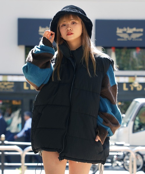 ダウンベスト ベスト ナイロン 中綿 / Nylon Batting Down Vest メンズ