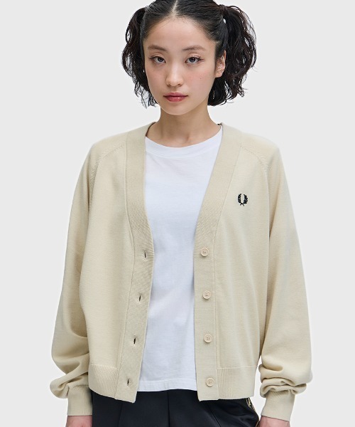 FRED PERRY（フレッドペリー） カーディガン V-Neck Cardigan／Vネック