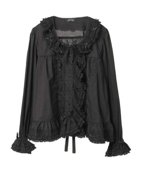 PINK HOUSE（ピンクハウス） ブラウス シャツ ローンフリル使い