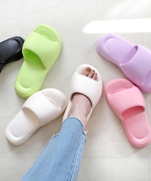 AmiAmi（アミアミ） サンダル 厚底軽量！ぷっくり EVA コンフォート