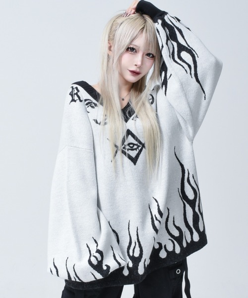 REFLEM（レフレム） ニット セーター 「REFLEM/レフレム」Thorn eye