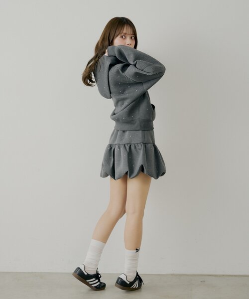 Chico（チコ） スカート 「セットアップ対応」スウェットバルーンミニ