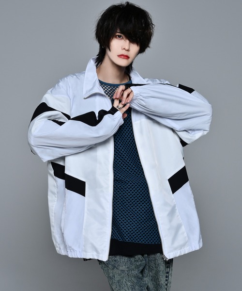 ADRER（アドラー） ナイロンジャケット switching nylon big track