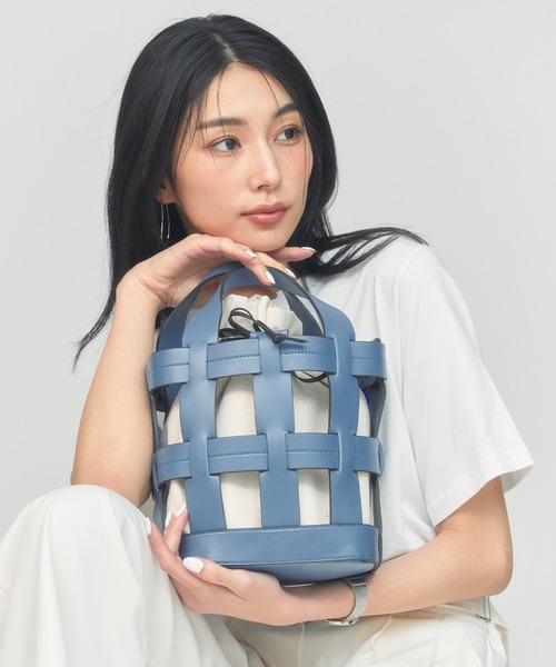BLUE×PALANG（ブルーパラン） ショルダーバッグ バッグ WOVEN BASKET