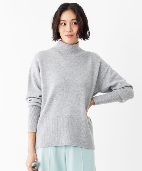 自由区（ジユウク） ニット セーター ウールカシミヤブレンドラメ