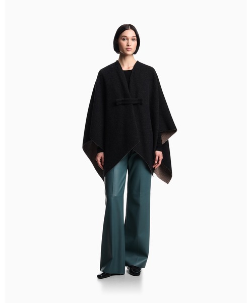 EMPORIO ARMANI ポンチョ 「エンポリオ アルマーニ」ダブルフェイス