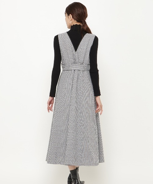 AND COUTURE（アンドクチュール） ジャンパースカート ラメツイードV