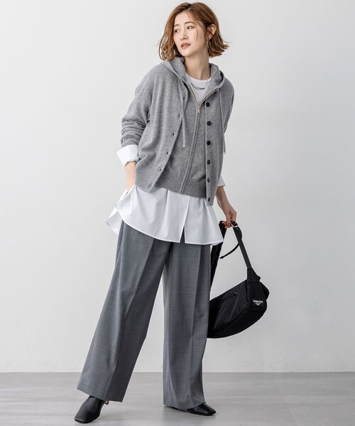 23区（ニジュウサンク） カーディガン ピュアカシミヤ クルーネック