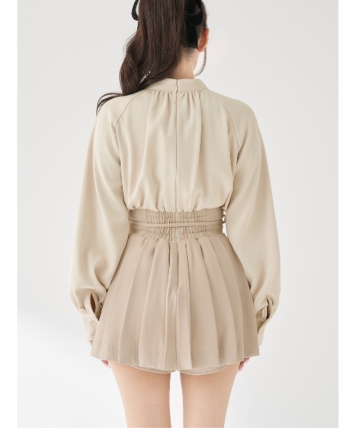 Darich（ダーリッチ） ワンピース ドッキングコルセットプリーツミニ