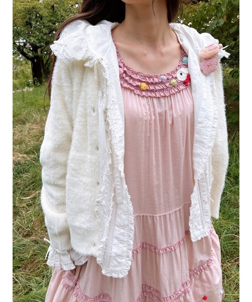 PINK HOUSE（ピンクハウス） ワンピース カラフルポップルフリル使い