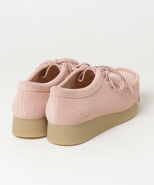 激レア】 CLARKS ピンク/シャンパーニュ モカシン チャッカ クラークス