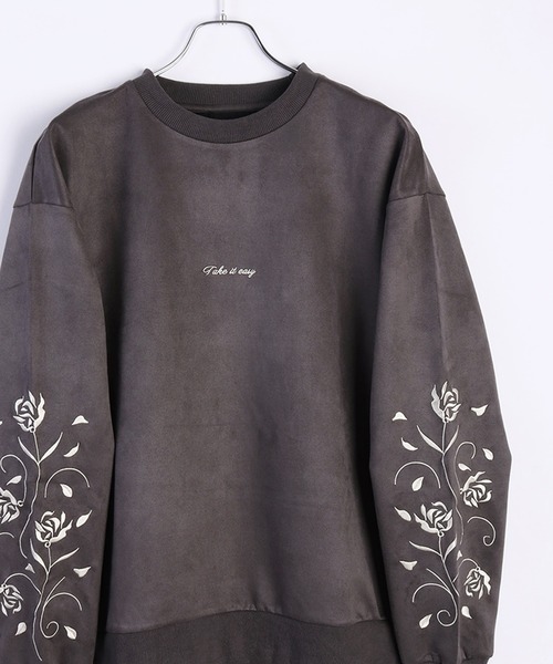 WESTSEA（ウエストシー） トレーナー スウェット カット スウェード 袖