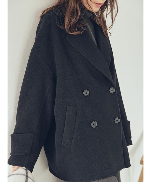 Mila Owen（ミラオーウェン） ピーコート pコート woolコクーン