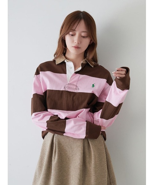 SNIDEL（スナイデル） tシャツ 「POLO RALPH LAUREN」ラグビーシャツ