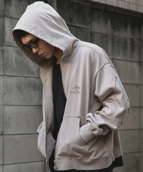 SUPPLIER（サプライヤー） パーカー Fleur Switching ZIp Hoodie