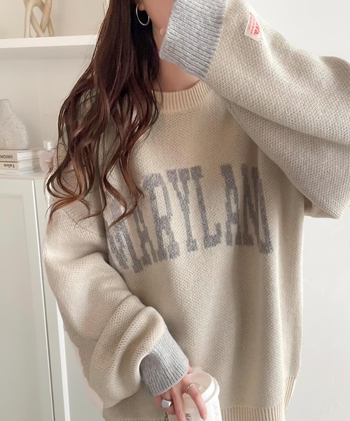 Java ニット セーター ジャバコラボ」大人カジュアルの定番。2wayMIX