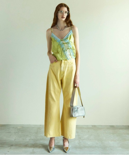 MAISON SPECIAL（メゾンスペシャル） キャミソール Lace Docking Satin