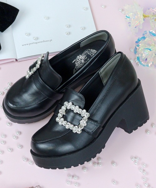 LOVEHUNTER（ラブハンター） ローファー LOVEHUNTER / 厚底ビジュー