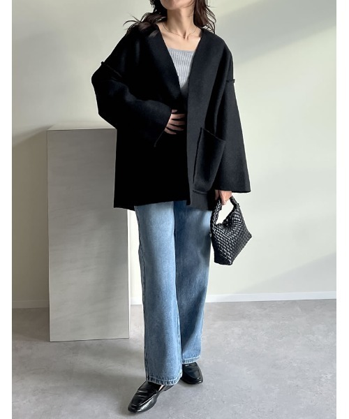 Re:EDIT（リエディ） ジャケット ノーカラージャケット 「2WAY