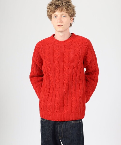 INVERALLAN（インバーアラン） セーター ニット ウールケーブル クルー