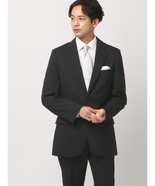 セットアップ 「フォーマル」ブラックスーツ 裾上げ済み 2つボタン