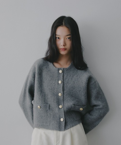 A part by（アパートバイ） カーディガン CNラクーンコンキンボタン