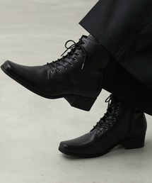 CALLNE ブーツ 「CALLNE」Squaretoe Real Leather Heelboots