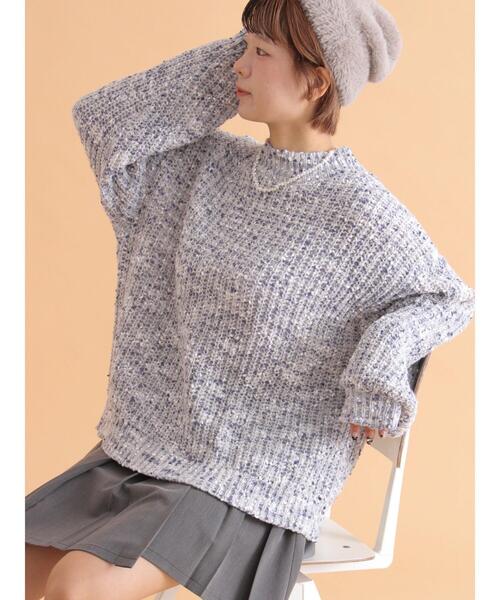 ehka sopo（エヘカソポ） ニット セーター カラーネップモックネック